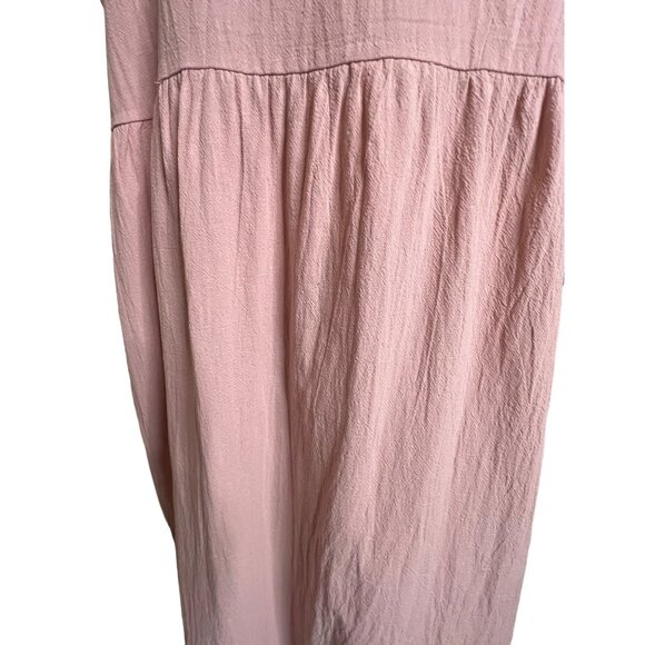 Pink Madi Dress 4X Pockets A Style Pull over Comfortable Summer Y2K90’s - Picture 3 of 12
